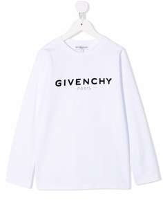 Givenchy Kids футболка с длинными рукавами и логотипом