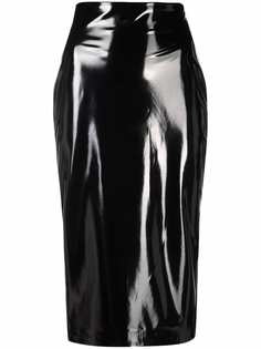 Blanca Vita лакированная юбка из искусственной кожи