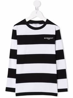 Givenchy Kids топ с длинными рукавами и логотипом