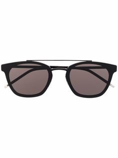 Saint Laurent Eyewear солнцезащитные очки-авиаторы SL28 в круглой оправе