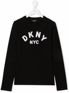 Dkny Kids футболка с длинными рукавами и логотипом