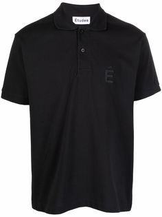 Etudes рубашка поло с нашивкой-логотипом