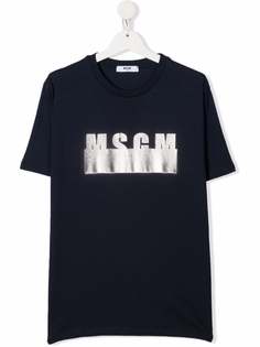 MSGM Kids футболка с логотипом