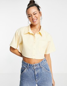 Укороченная рубашка на пуговицах в стиле 90-х Emory Park-Желтый