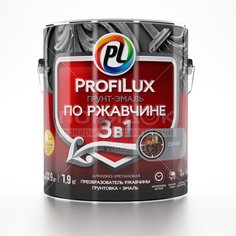Грунт-эмаль Profilux серая по ржавчине 3 в 1, 1.9 кг
