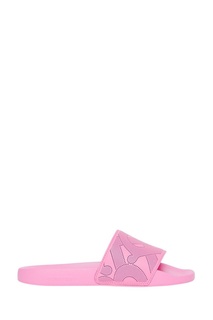 Розовые пантолеты с монограммами Burberry