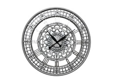 Часы настенные круглые tower 75 (inshape) серебристый 3 см.