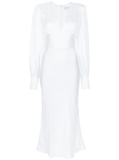 Rebecca Vallance платье миди Florent с V-образным вырезом