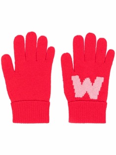 Marni Kids перчатки вязки интарсия с логотипом