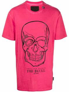 Philipp Plein футболка с декором Skull