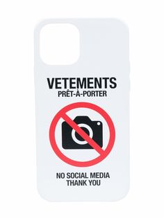 VETEMENTS чехол для iPhone 12 Pro с логотипом Antisocial