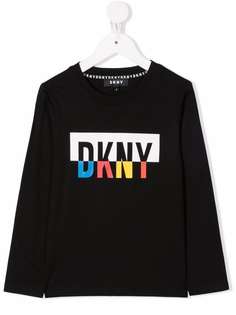 Dkny Kids футболка из органического хлопка с логотипом