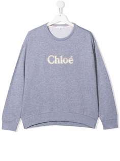 Chloé Kids толстовка с логотипом