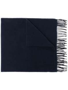 Emporio Armani шерстяной шарф вязки интарсия с логотипом