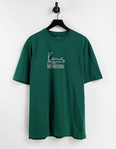 Зеленая футболка Karl Kani Signature-Зеленый цвет