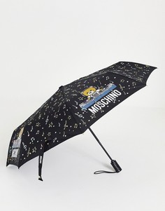 Зонт с медведем Moschino DJ-Черный цвет