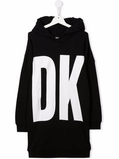 Dkny Kids платье-худи с логотипом