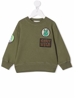 Stella McCartney Kids толстовка с нашивками