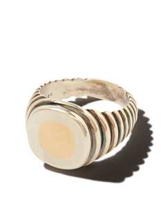 M. Cohen кольцо Grandia Cuadro Lira Duo из желтого золота и серебра