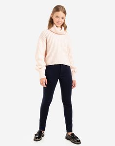 Тёмно-синие классические брюки Legging для девочки Gloria Jeans