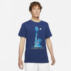Мужская теннисная футболка NikeCourt Dri-FIT - Синий