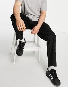 Черные чиносы с широкими штанинами на шнурке Jack & Jones Intelligence-Черный цвет