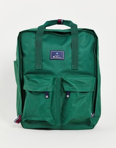 Зеленый рюкзак с двумя карманами и ручкой сверху Ben Sherman-Зеленый цвет
