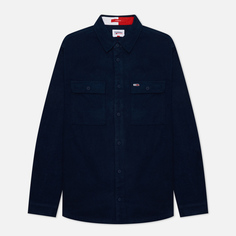 Мужская рубашка Tommy Jeans Soft Organic Cotton Overshirt, цвет синий