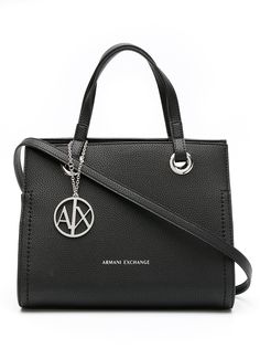 Armani Exchange маленькая сумка-тоут с нашивкой-логотипом