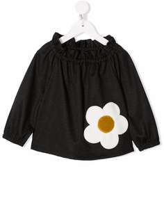 Piccola Ludo блузка с цветочной аппликацией