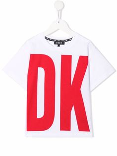 Dkny Kids футболка оверсайз с логотипом