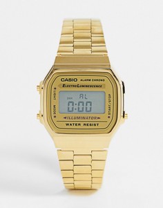 Позолоченные цифровые часы Casio-Золотистый