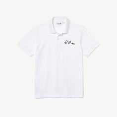 Мужская рубашка-поло Lacoste x Peanuts Regular fit из органического хлопка