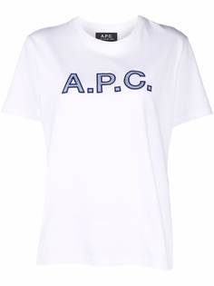 A.P.C. футболка с логотипом