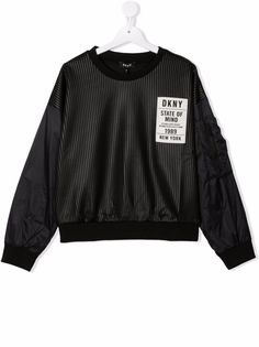 Dkny Kids толстовка с нашивкой-логотипом