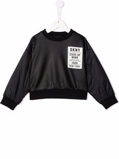 Dkny Kids толстовка с нашивкой-логотипом