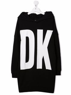 Dkny Kids платье-худи с логотипом