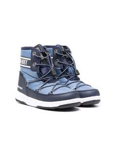 Moon Boot Kids САПОГИ JUNIOR MID BLUE NYLON