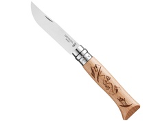 Нож Opinel Tradition Alpine Adventures №08 горные лыжи 002188 - длина лезвия 85мм