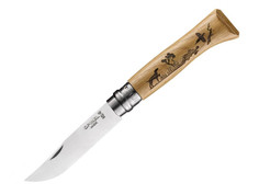 Нож Opinel Tradition Animalia №08 собака 002335 - длина лезвия 85мм