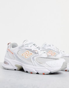 Кроссовки белого и персикового цветов New Balance 530-Белый