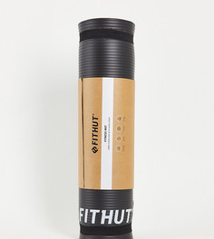 Черный коврик для тренировок толщиной 10 мм FitHut-Черный цвет
