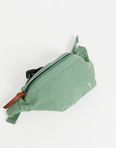 Светло-коричневая поясная сумка из плотной ткани с логотипом пони Polo Ralph Lauren-Зеленый цвет
