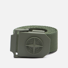 Ремень Stone Island Nylon Tape 7515, цвет зелёный