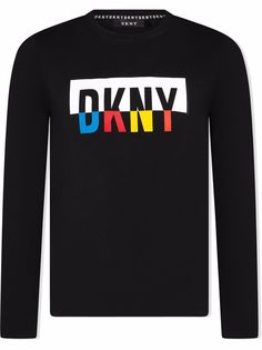 Dkny Kids футболка в стиле колор-блок с логотипом