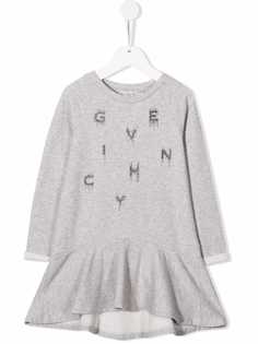 Givenchy Kids флисовое платье с логотипом