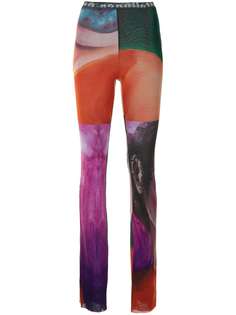 Ottolinger расклешенные брюки с абстрактным принтом