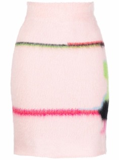 MSGM трикотажная юбка с абстрактным узором