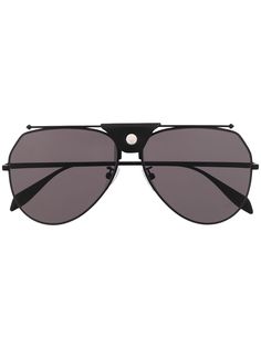 Alexander McQueen Eyewear солнцезащитные очки-авиаторы