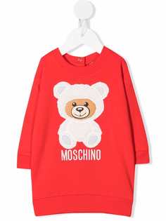 Moschino Kids платье-толстовка Teddy Bear